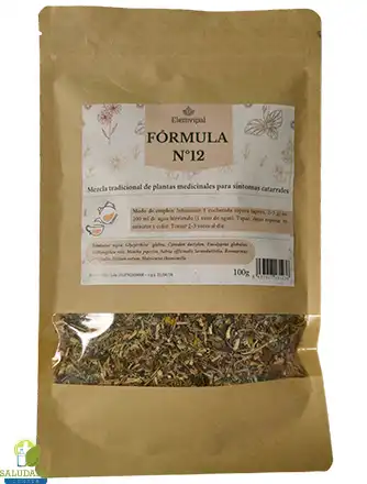 formula 12 elemvipal, mezcla de plantas para síntomas catarrales