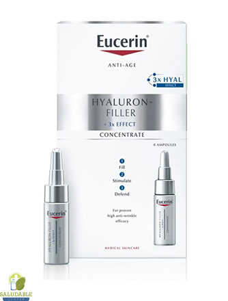 eucerin hyalluron filler serum concentrado amollas 30ml 5ml x 6 ampollas
