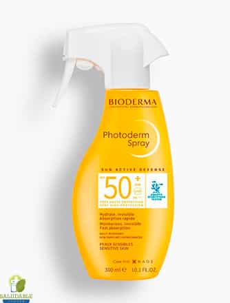 Photoderm Spray SPF50+ 300 ml protector solar en formato spray, alta protección UVB/UVA, apto para toda la familia
